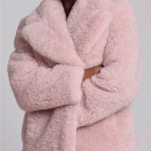 Nordstrom Soft Pink Teddy Jacket